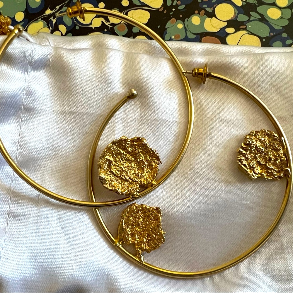 Mismatched hoops with Gold detail